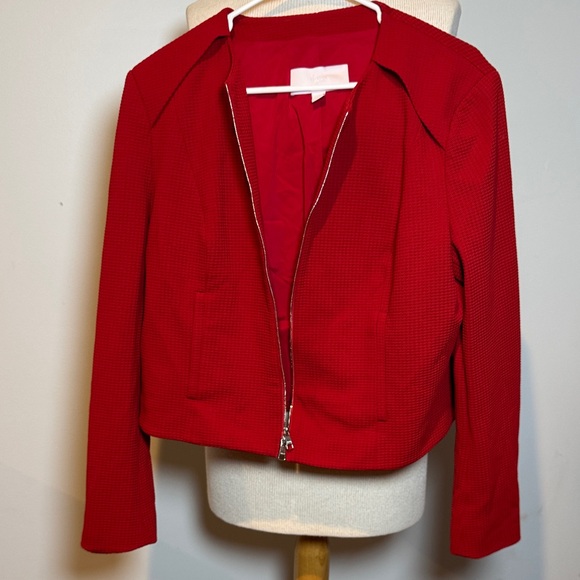 Boss Scarlet Red Women's Blazer GORGEOUS - Picture 1 of 5